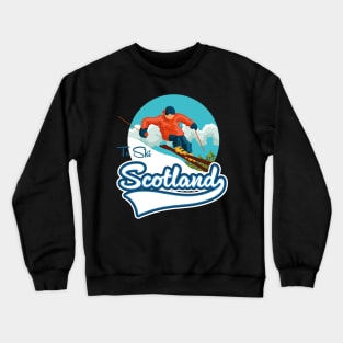 Scotland Ski travel logo Crewneck Sweatshirt